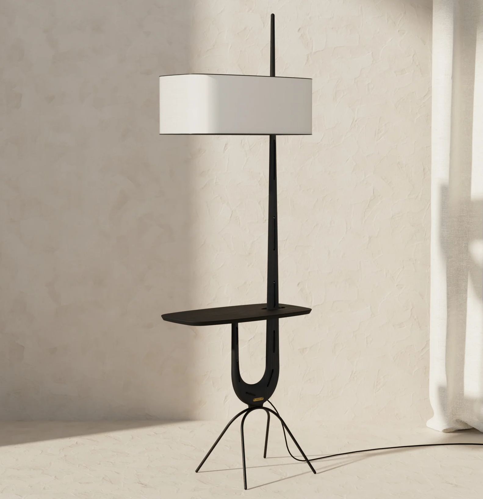 フロアスタンド Jean Rispal floorlamp Jean Rispal / floorlamp N°14.505 “Giraffe” - HARRYS ANTIQUE MARKET