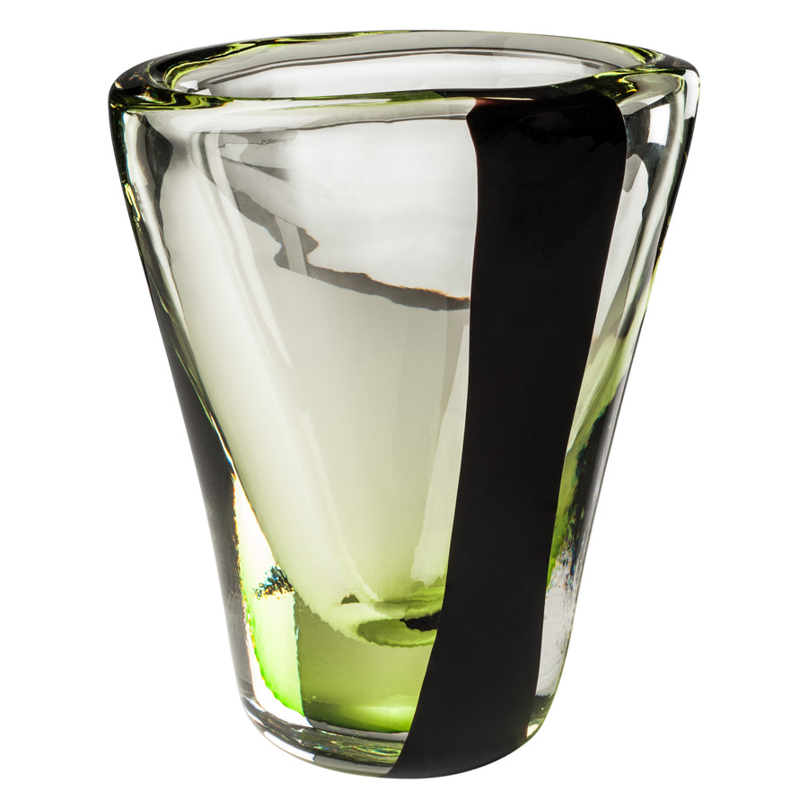 BLACK BELT OVALE Glass Vase by Peter Marino for Venini - DUPLEX DESIGN