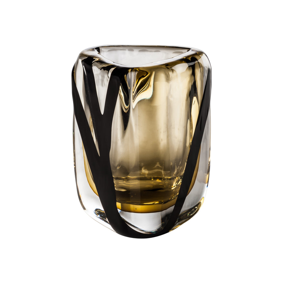 BLACK BELT TRIANGOLO Glass Vase by Peter Marino for Venini - DUPLEX DESIGN