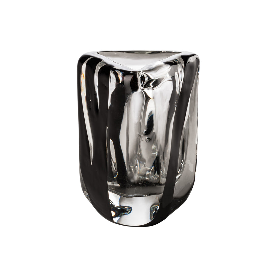 BLACK BELT TRIANGOLO Glass Vase by Peter Marino for Venini - DUPLEX DESIGN
