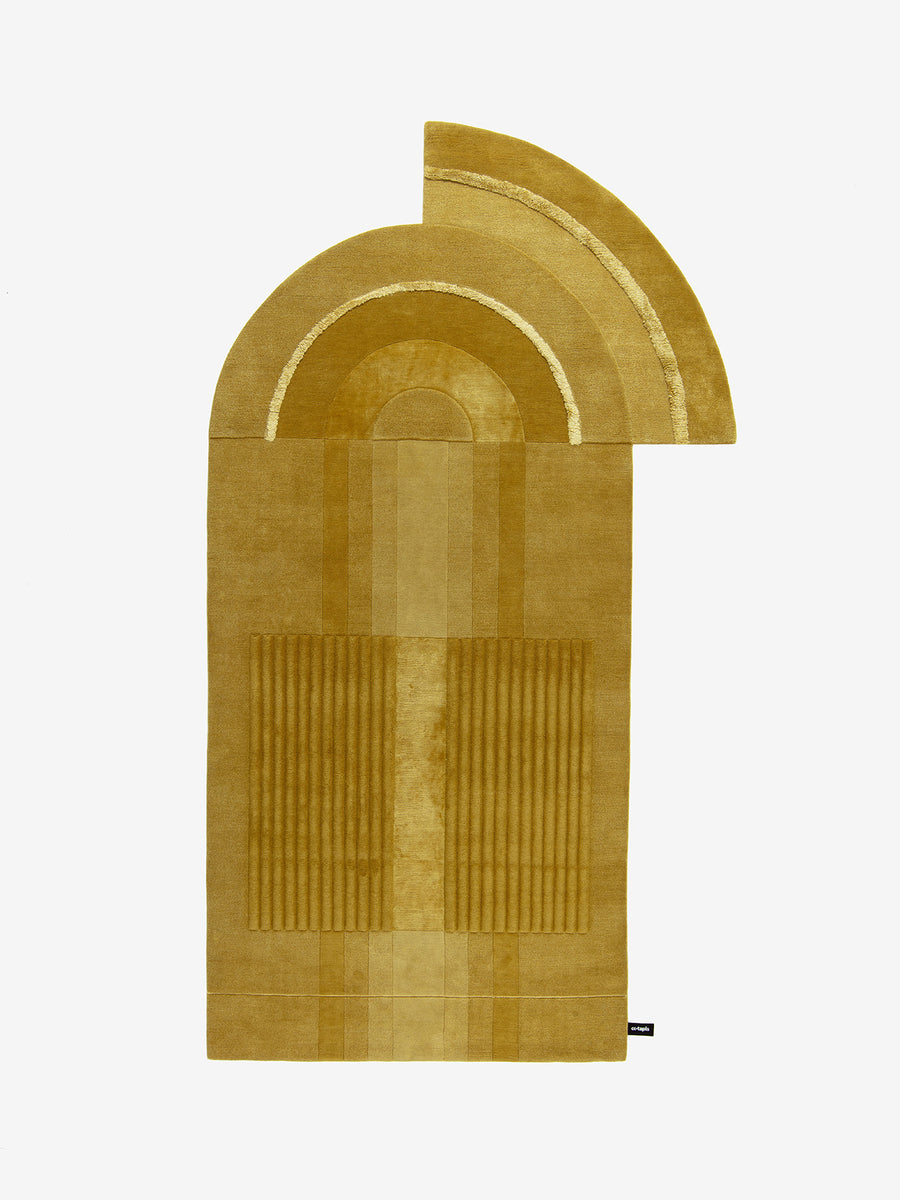 Ultimate Bliss Gold rug designed by Mae Engelgeer for cc-tapis