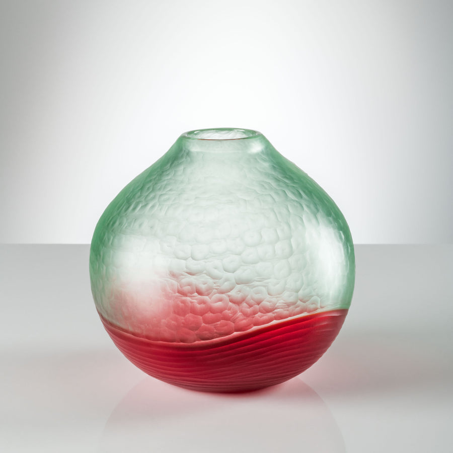 BATTUTO BICOLORE Glass Vase by Carlo Scarpa for Venini - DUPLEX DESIGN