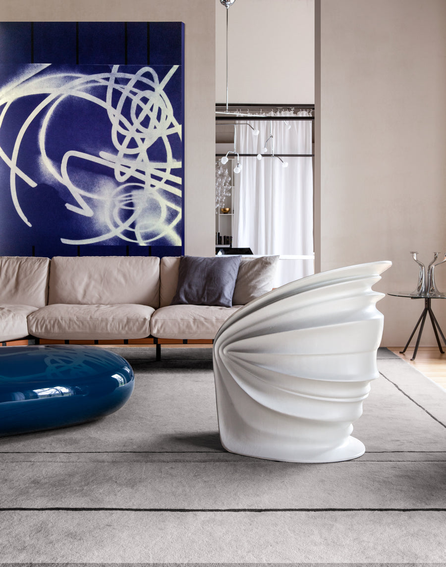 MODESTY VEILED Armchair by Italo Rota for Driade - DUPLEX DESIGN