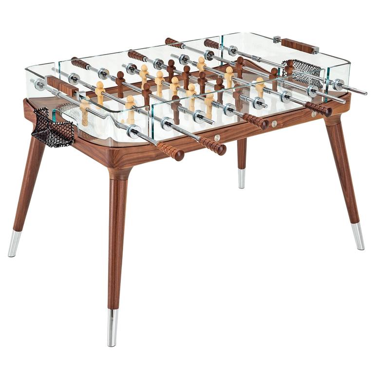 90° Minuto Foosball Table in Walnut by Teckell - DUPLEX DESIGN