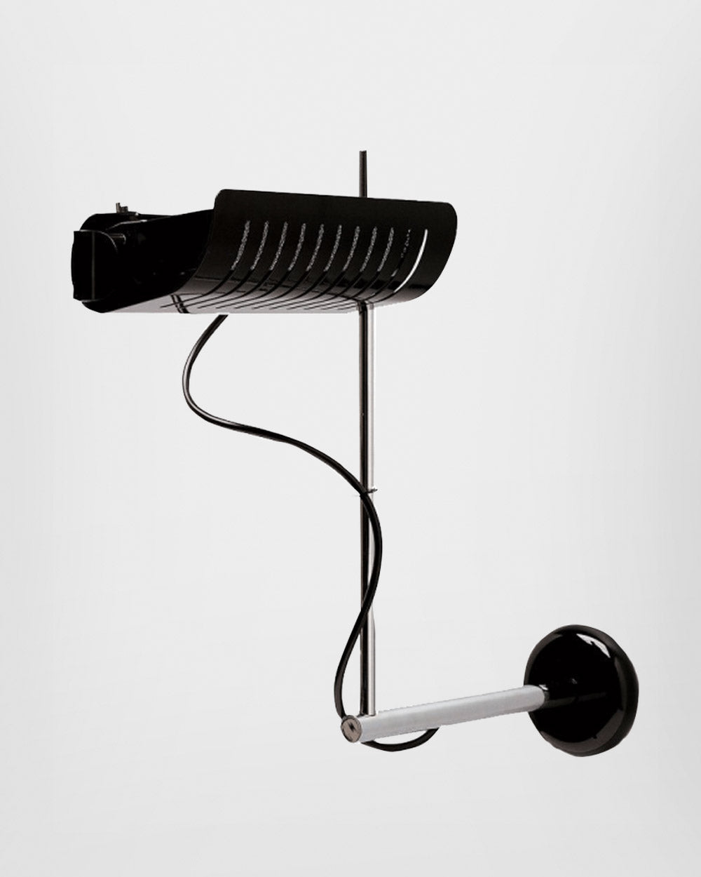 Oluce Colombo Adjustable LED Wall Lamp Black